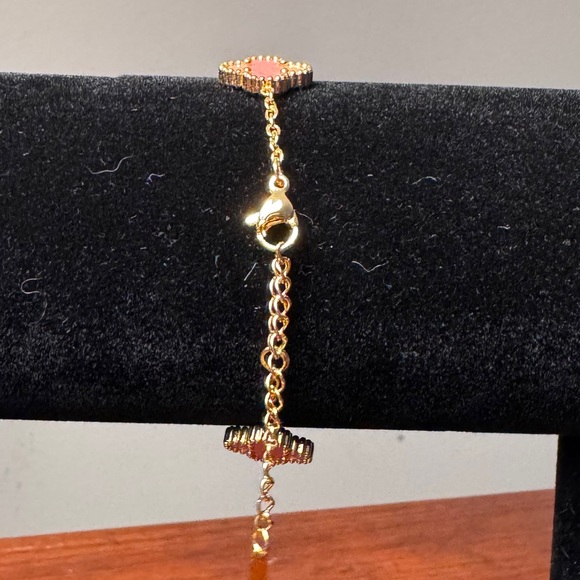 Clover 18kt gold stainless steel bracelet - Picture 3 of 6